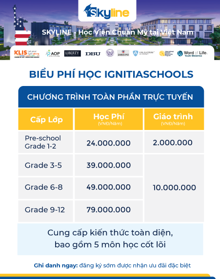 học phí toan pha update skyline 2025